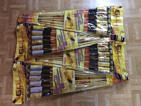 Weco Goldrausch Raketen - Massenstart - 24 Stück