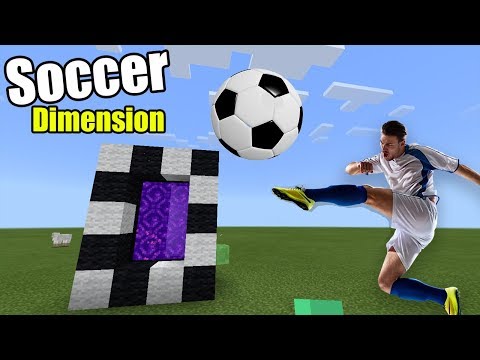 PORTAL to the Soccer Dimension | Minecraft PE