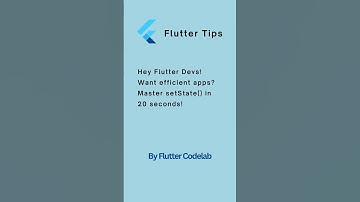 Unlock Flutter’s Secret: Master setState in 20 Seconds! 🚀🔥