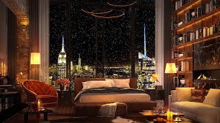 Evening Elegance in NYC | Cozy Apartment with Relaxing Piano Jazz for Ultimate Relaxation 🌃🎵 by Cozy Bedroom 40,196 views 2 years ago 3 hours, 15 minutes