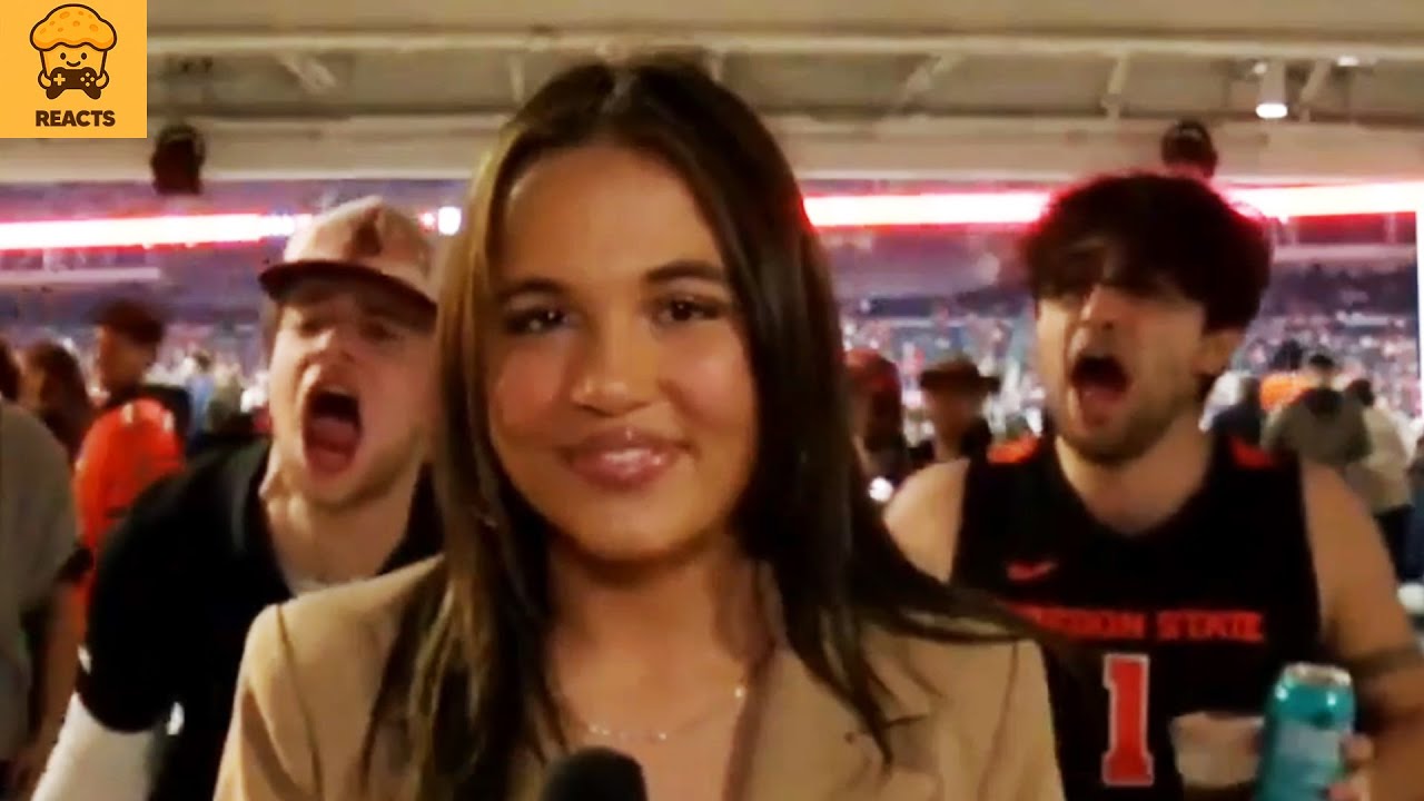 Reporter Interrupted by Obnoxious Fans - Cheezy Reacts