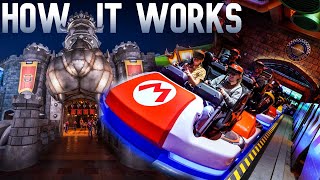 HOW IT WORKS  Universal's Mario Kart Ride | Super Nintendo World