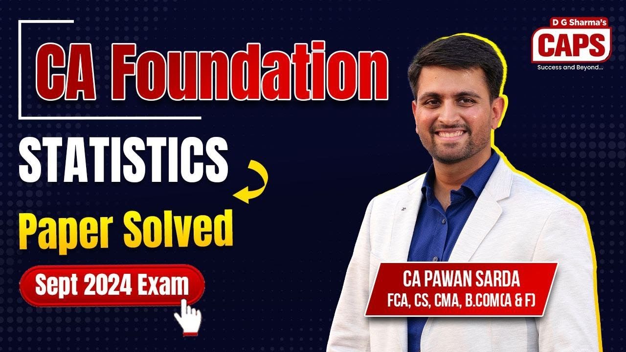 CA Foundation Maths Stats LR Sep 2024 paper Solution & Analysis by CA ...