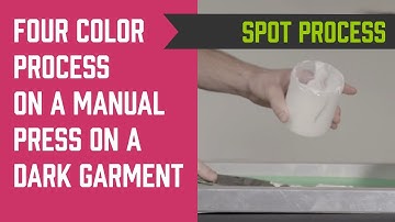 How to Screen Print Four Color Process on Black Shirts