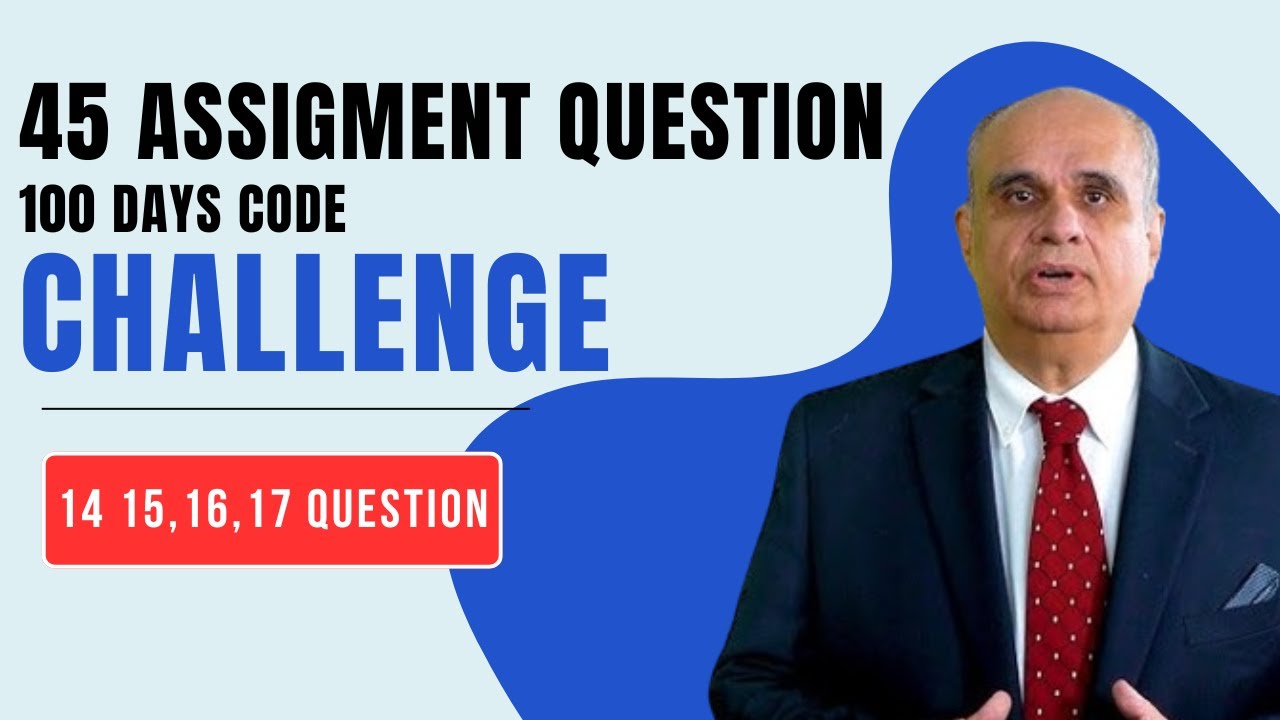 Question 14,15,16,17 | Exercise 45 Question Solution by Governer Sindh ...