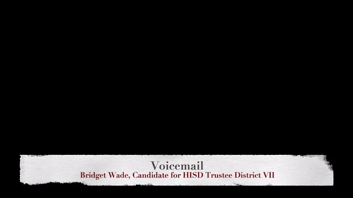 Voicemails of HISD candidates Caroline Walter and ...