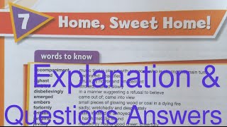 New Oxford Modern English Book 6 | Chapter # 7 | Home, Sweet Home! | Explanation & Question Answers