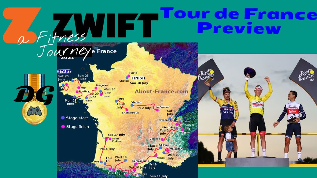 Zwift - Tour de France Preview - YouTube