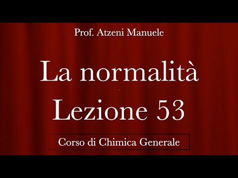 Chimica Generale (Normalità) L53