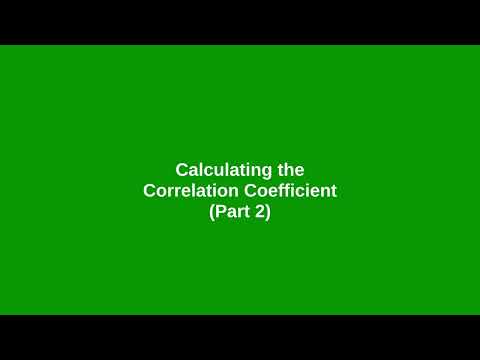 Assignment: Correlation Coefficient (Part 2)