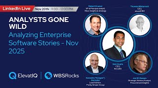 Analysts Gone Wild | Analyzing Enterprise Software Stories | Episode 39