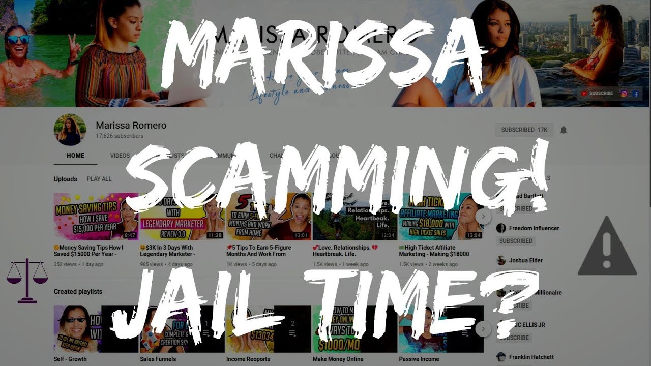 MARISSA ROMERO SCAM EXPOSED! (FRAUD/JAIL) 💩