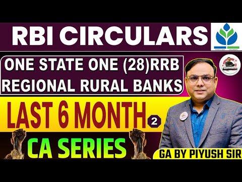 IBPS RRB PO CLERK MAINS 2025 | RBI CIRCULARS | LAST 6 MONTHS CURRENT ...