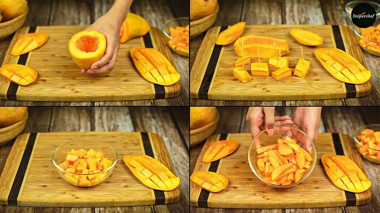 Mango Cutting Techniques & Ideas by SooperChef #shorts