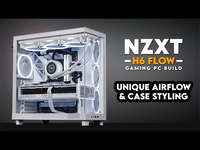 The NZXT H6 Flow is a Game Changer!, All White RGB Gaming PC Build