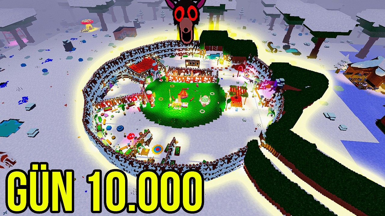 Ormanda 99 Gece'de 10.000 Gün Hayatta Kaldım! (ROBLOX)