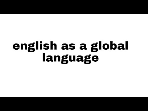 Video: Hvad er det globale sprog?