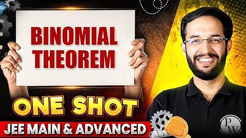 BINOMIAL THEOREM in 1 Shot - All Concepts Covered || JEE Main & Advanced || Safar JEE