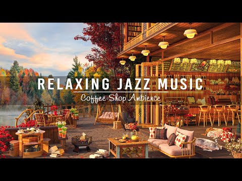 Cozy Coffee Shop Ambience ~ Relaxing Jazz Instrumental Music ☕Smooth Jazz Music with Fireplace Sound