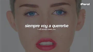 Miley Cyrus - Wrecking Ball (Español + Lyrics)