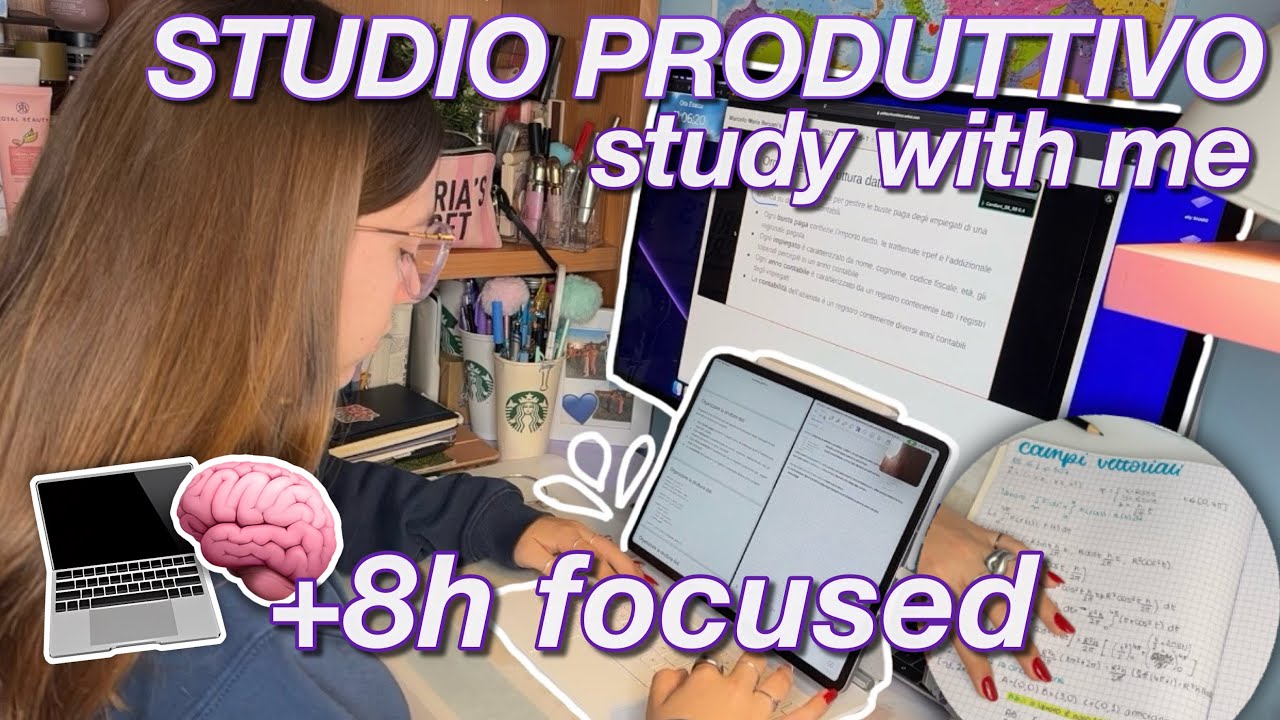 rendere produttiva una giornata di studio🌺📄// study with me
