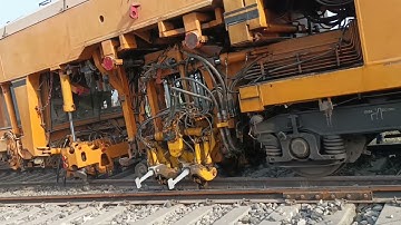 Indian Railways:Railway Track packing machine|Plasser Tamper and Stabiliser Machine|UNIMAT Machine