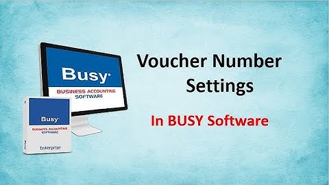 Voucher Number Settings in BUSY SOftware I Nepali Language I Automatic, Manual & Not Required