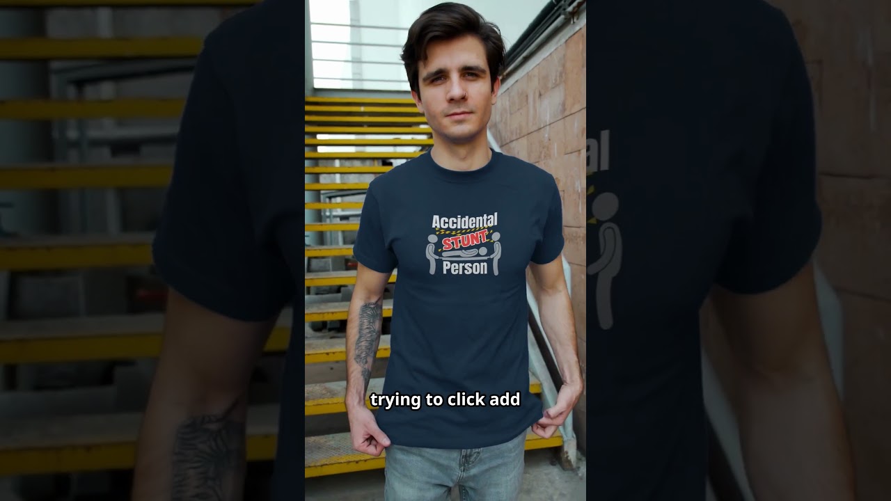 Accidental Stunt Person &ndash; Funny Everyday Chaos T-Shirt