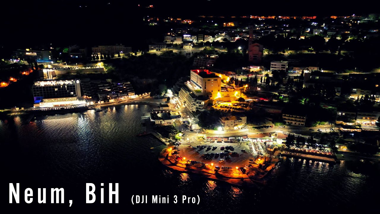 Neum, noćni snimci sa DJI MINI 3 Pro