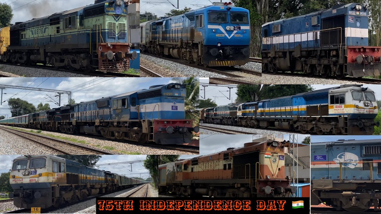 HIGH SPEED TRAINS on Bangalore - Hubballi Line | early morning actions at SDVL | 100+ kmph 29 in 1