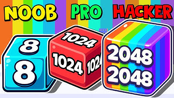 Jelly Run 2048 NOOB vs PRO vs HACKER 🔥 Ultimate Challenge Showdown | Full Walkthrough Max Gameplay