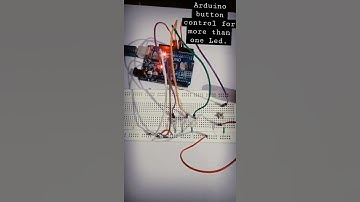 Arduino button control for more than one Led.   .....#arduino#electronics#AshriTechLab.