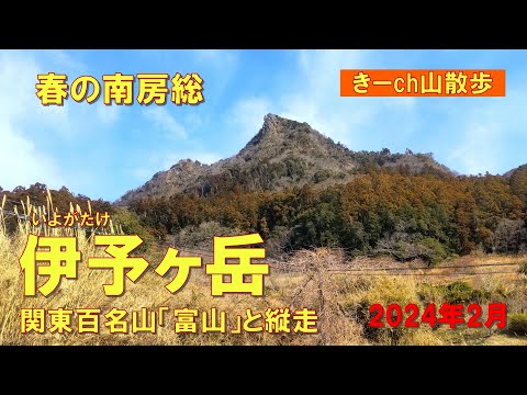 房総のマッターホルン?【伊予ヶ岳】富山とつないで南房総2座縦走2025年春