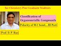 Classification of Organometallic Compounds Third Part