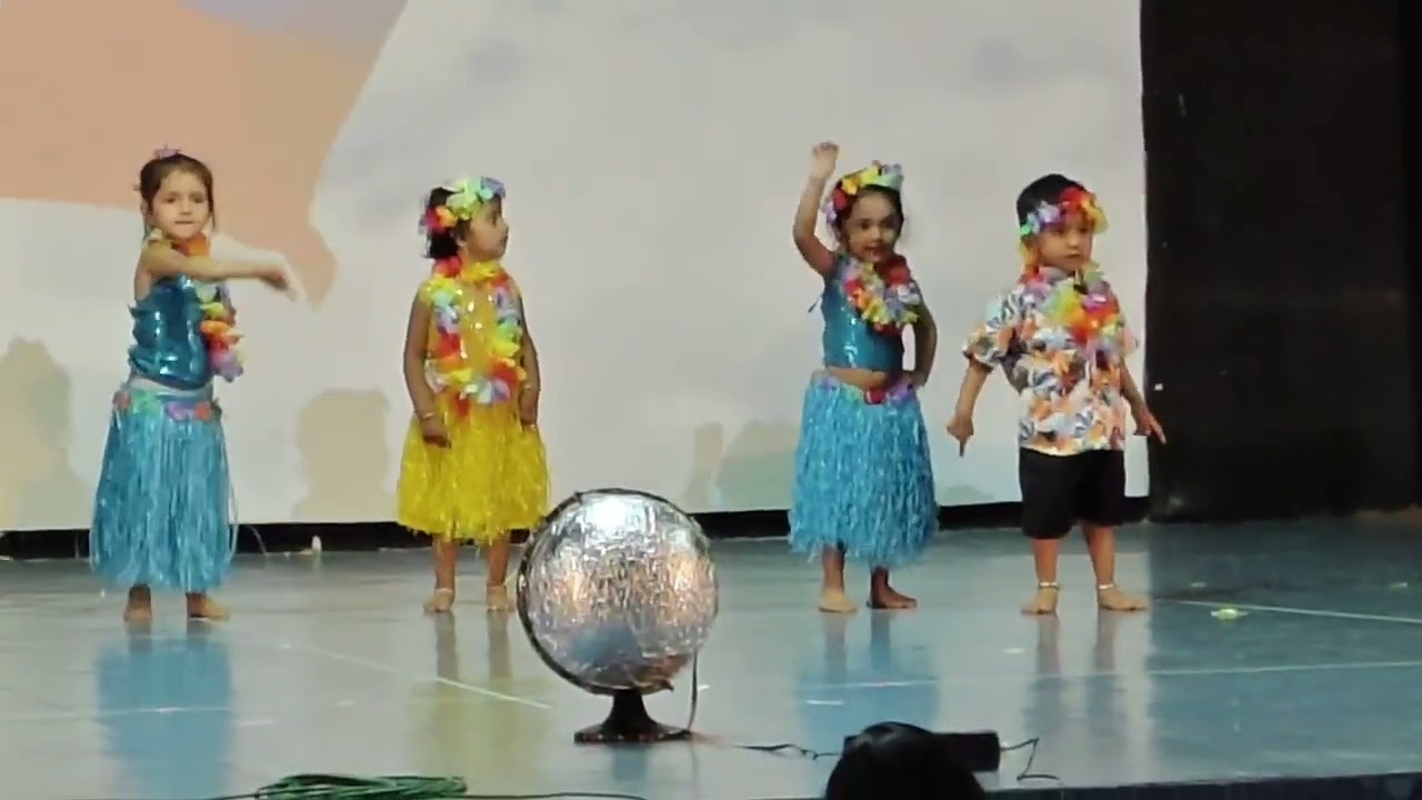 Aashvi's 1st Annual function- Aloha everyday - Hawaiian Kids song