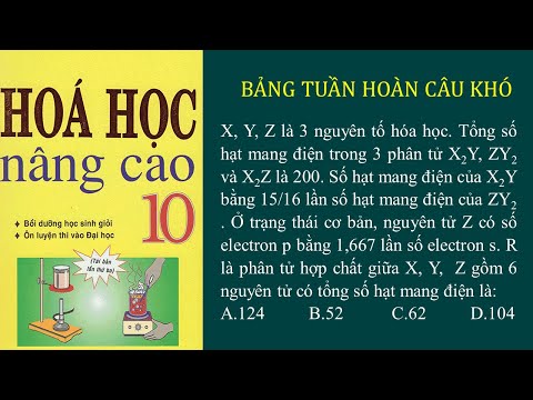 Video X, Y, Z là 3 nguyên tố hóa học. Tổng số hạt mang điện... - youtube