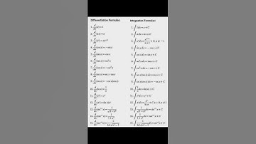 Differentiation formulas |Integration formulas |class 11th |class 12th #shorts #navshimathsclasses