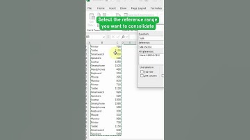 Sum with Consolidate #ithunar #excel #exceltips