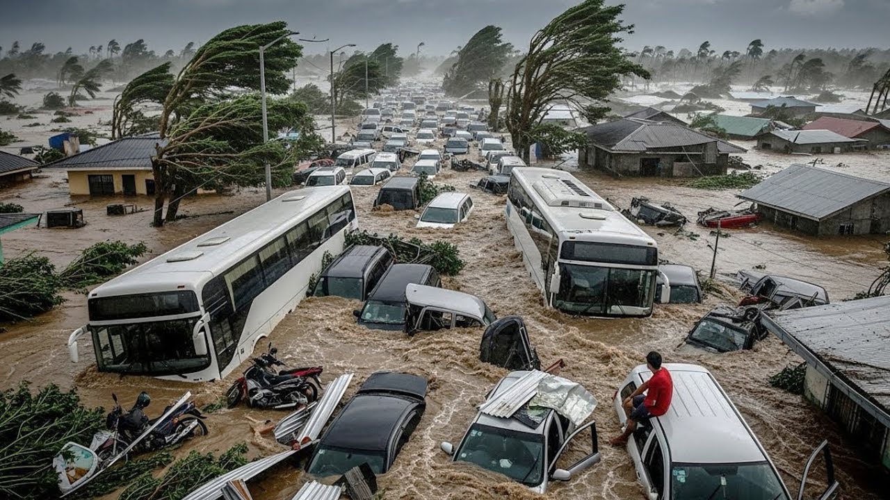 Portugal now! The worst flash floods in 2025 submerge cars in Lisbon
