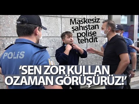 Tuzla’da Maskesiz Şahıstan Polise Tehdit