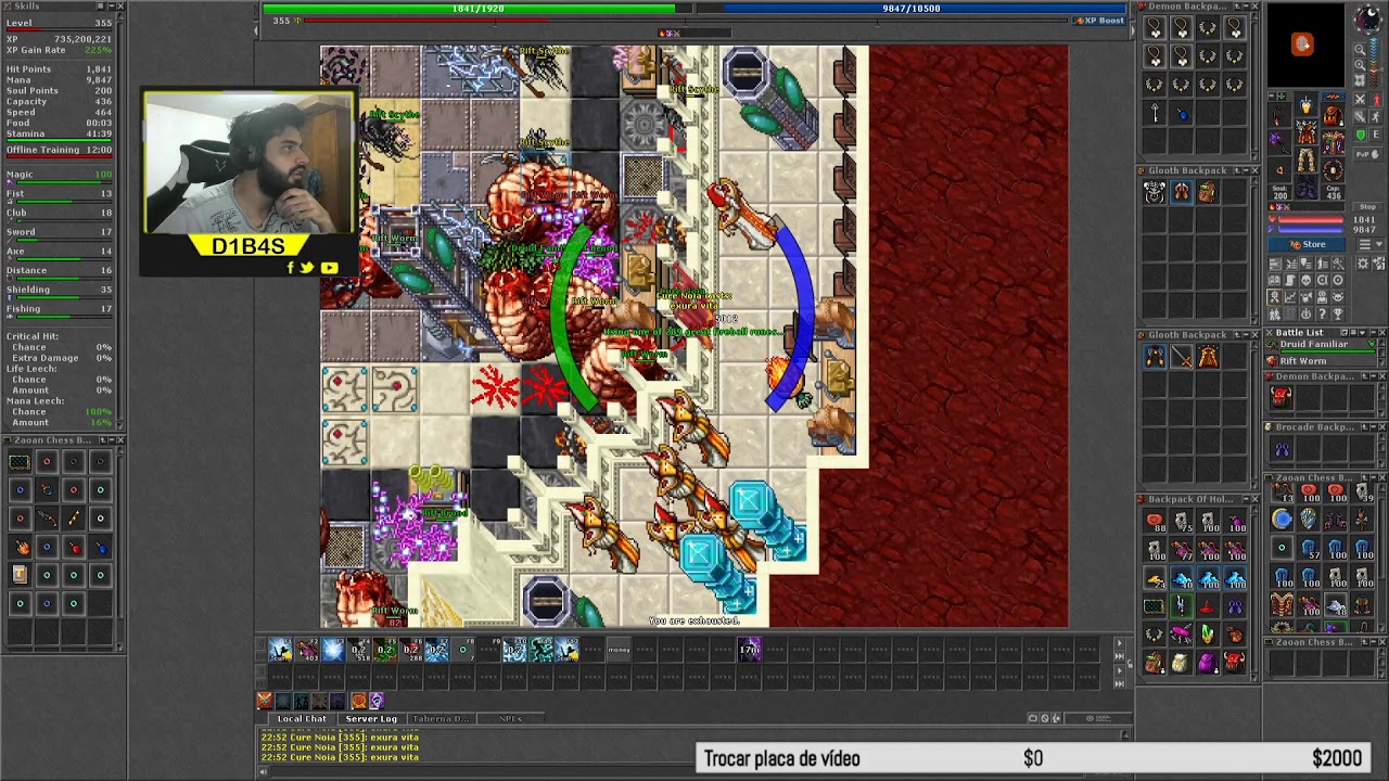 Last Room Yalahar Quest Solo Ed 355 Test Server YouTube