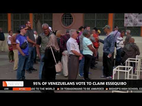 95% OF VENEZUELANS VOTE TO CLAME ESSEQUIBO