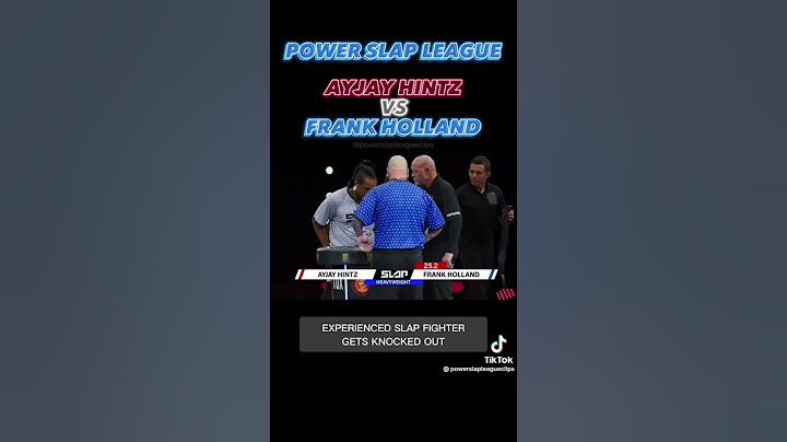 Power Slap AYJAY HINTZ VS FRANK HOLLAND