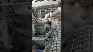 M-B Actros broken flexi pipe sound before and after repair