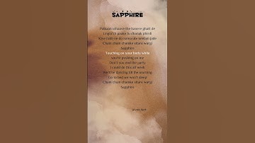 Thumbnail of Ed Sheeran (ft. Arijit Singh) - Sapphire (Lyrics) #music #songlyrics #sapphire #edsheeran #shorts