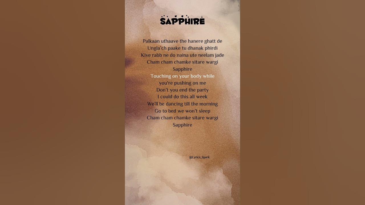 Ed Sheeran (ft. Arijit Singh) - Sapphire (Lyrics) #music #songlyrics #sapphire #edsheeran #shorts