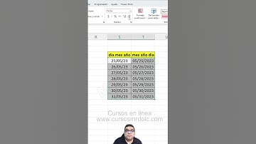 CORREGIR FORMATO DE FECHA EN #EXCEL