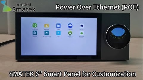 SMATEK 6 Inch Knob Screen PoE Android Smart Home Automation Control LCD Panel OEM ODM Customization