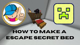 How to make a secret escape bed room | MINECRAFT #minecraft #viralvideos screenshot 2