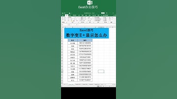 Excel 錄入大於11偉數字變E+顯示怎麽辦 職場辦公技巧